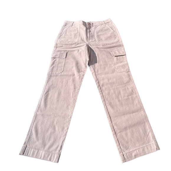 NWT J. Crew The Straight Leg Cargo High-Rise Pants in Pebble -Size 31 - Picture 5 of 11